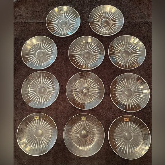 Val St. Lambert ‘Balmoral’ pattern Crystal Fruit Dessert Bowls, 5 3/4” diameter - Picture 2 of 9